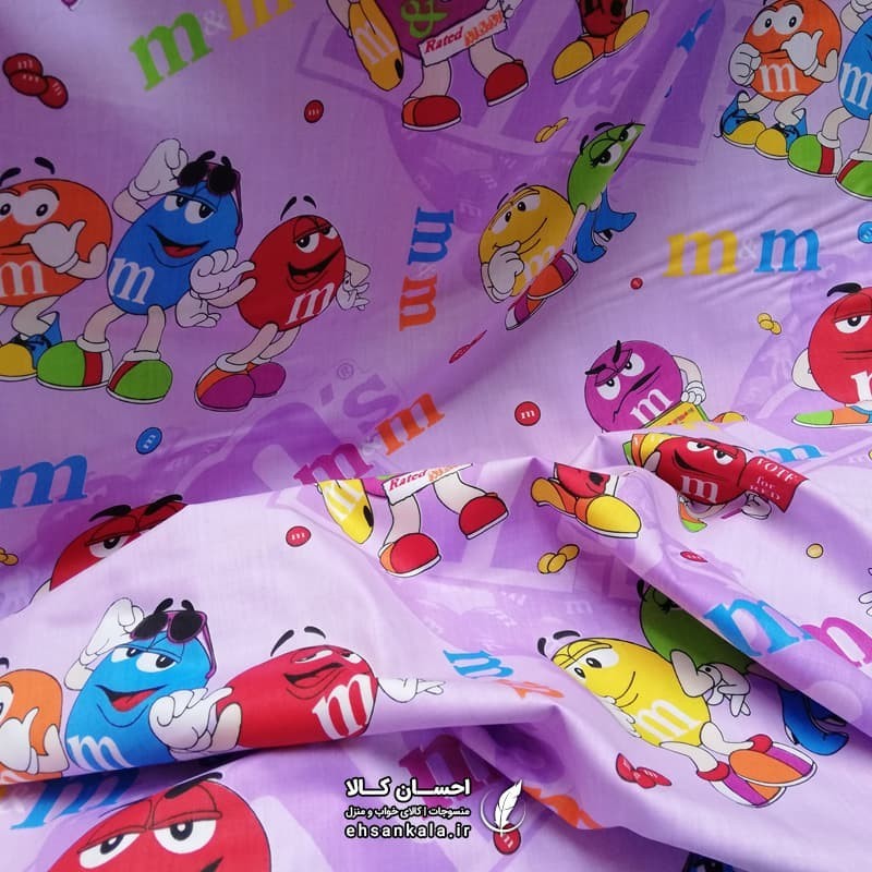 ملافه عروسکی طرح M&M ام اند ام