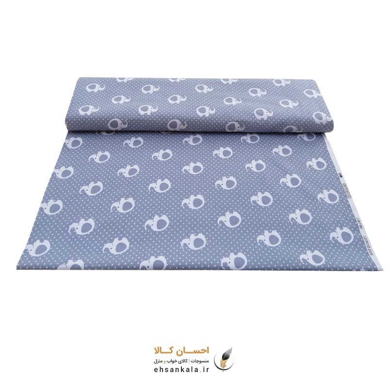 پارچه ملافه کتان خالص طرح فیل