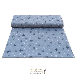 پارچه ملافه کتان خالص طرح پروانه