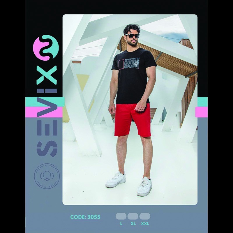 ست تیشرت و شلوارک sevix کد 3055